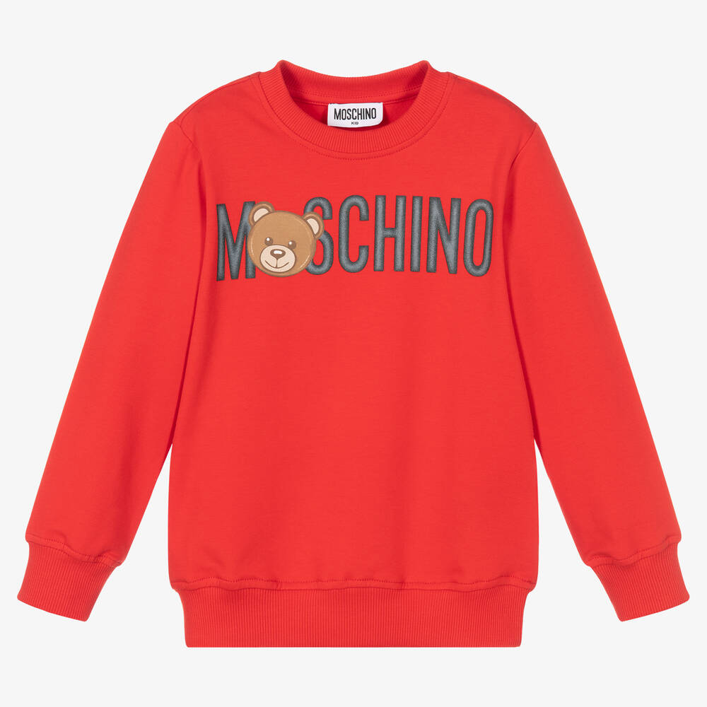 Moschino Kid-Teen - Rotes Baumwoll-Sweatshirt | Childrensalon