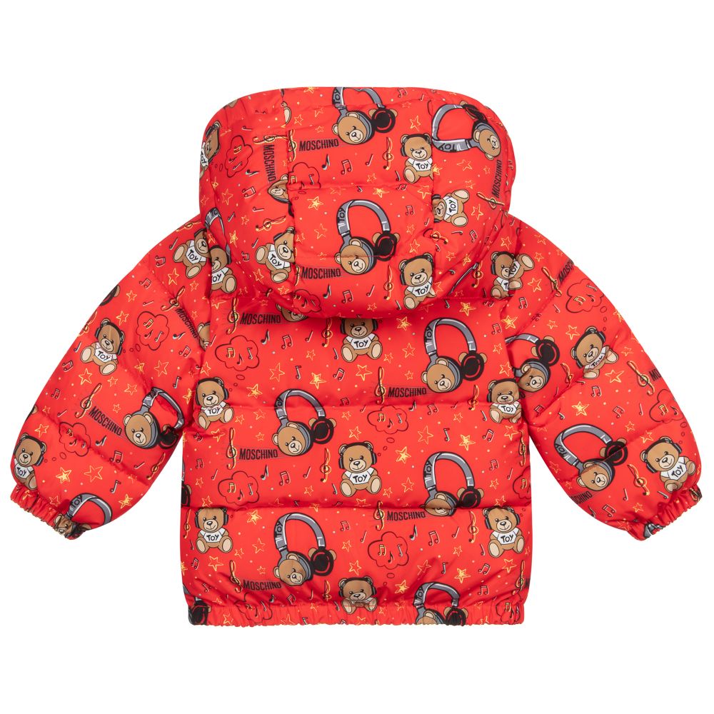 baby red puffer jacket