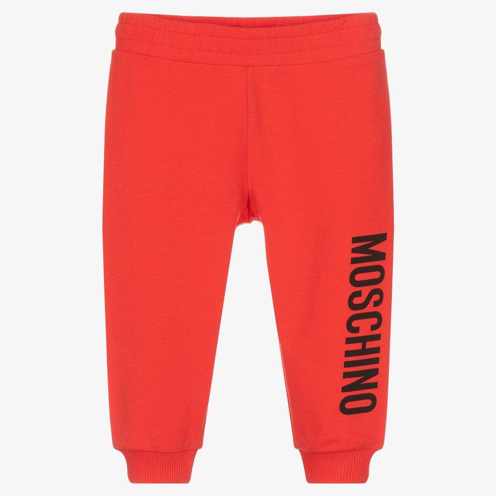 Moschino Baby - Bas de jogging rouge en jersey | Childrensalon