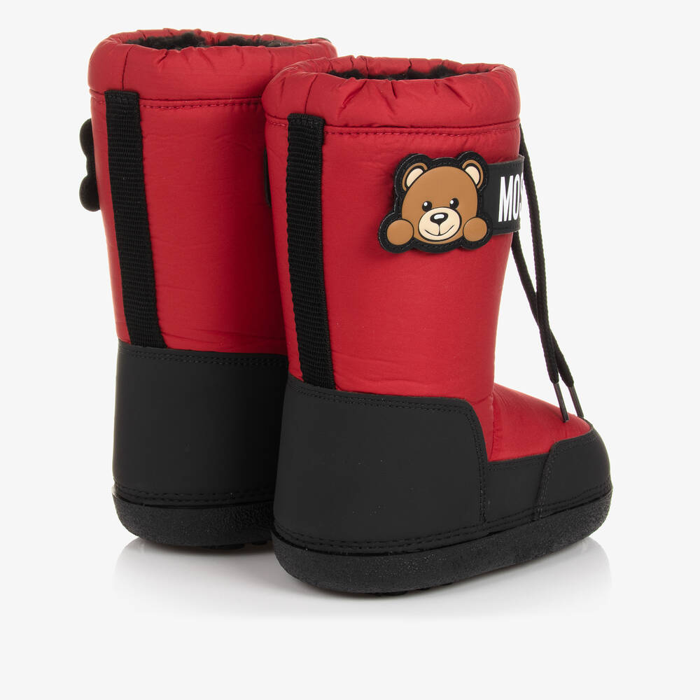 moschino red boots