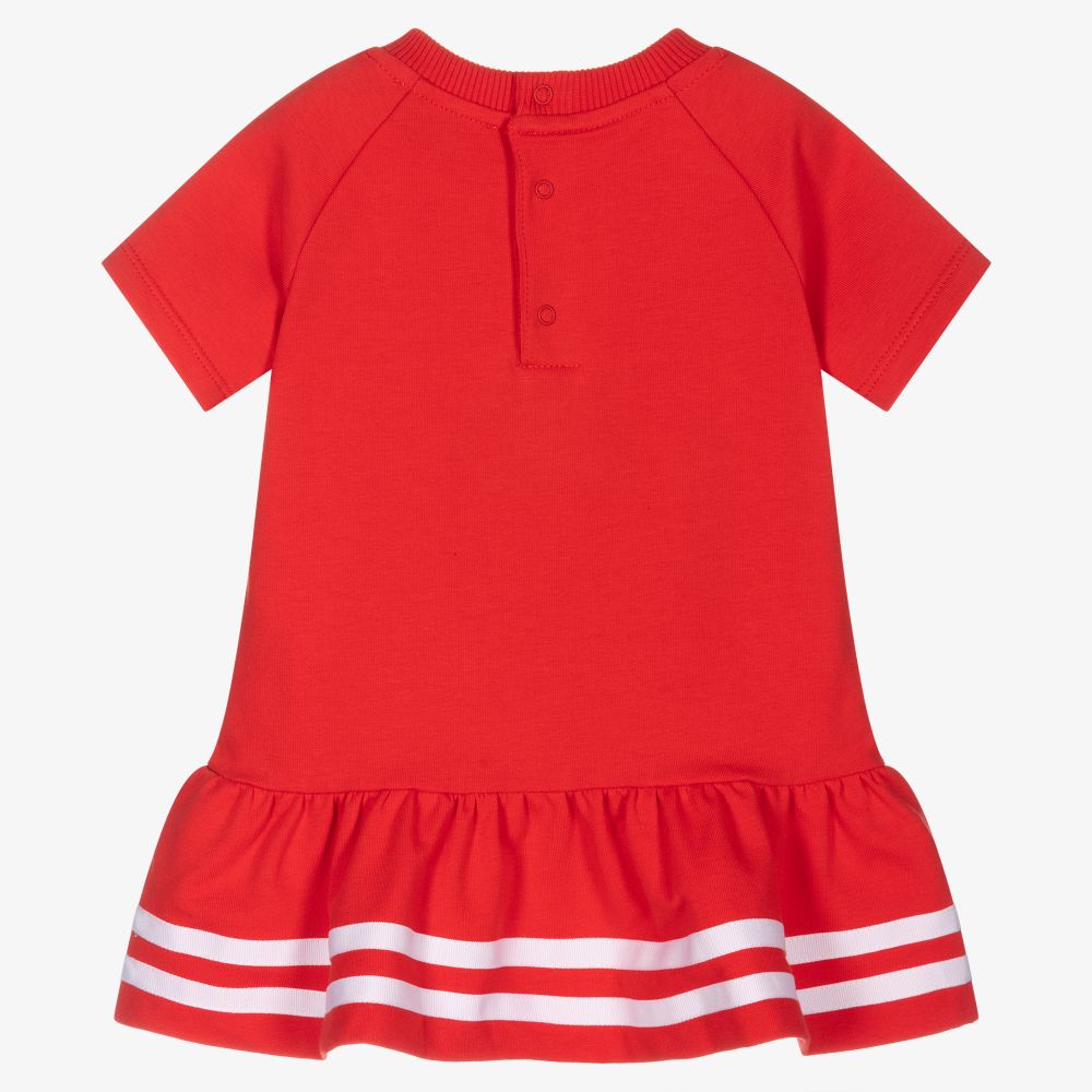 Moschino Baby Red Teddy Cheerleader Dress