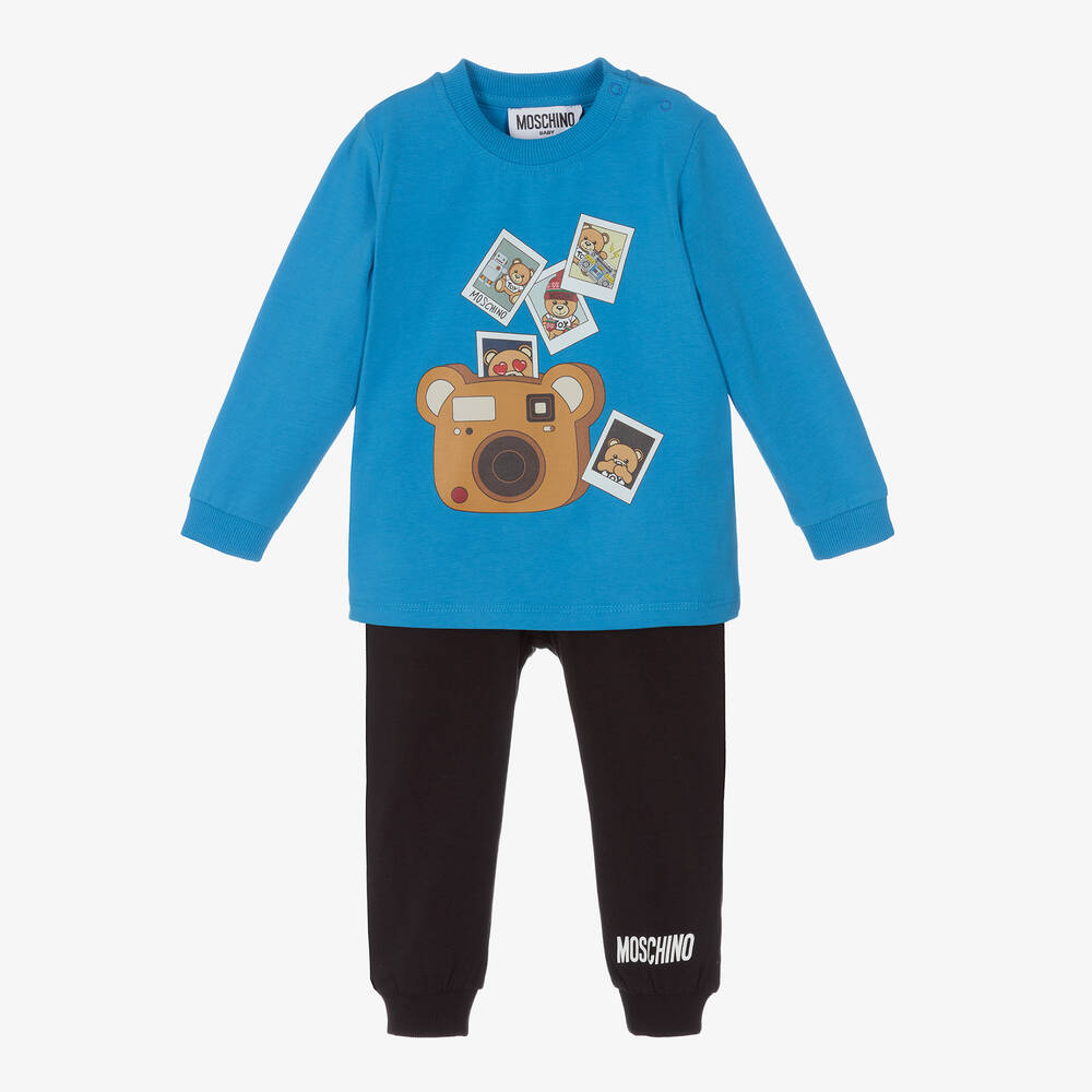 Moschino Baby - Ensemble pantalon coton appareil photo ours | Childrensalon