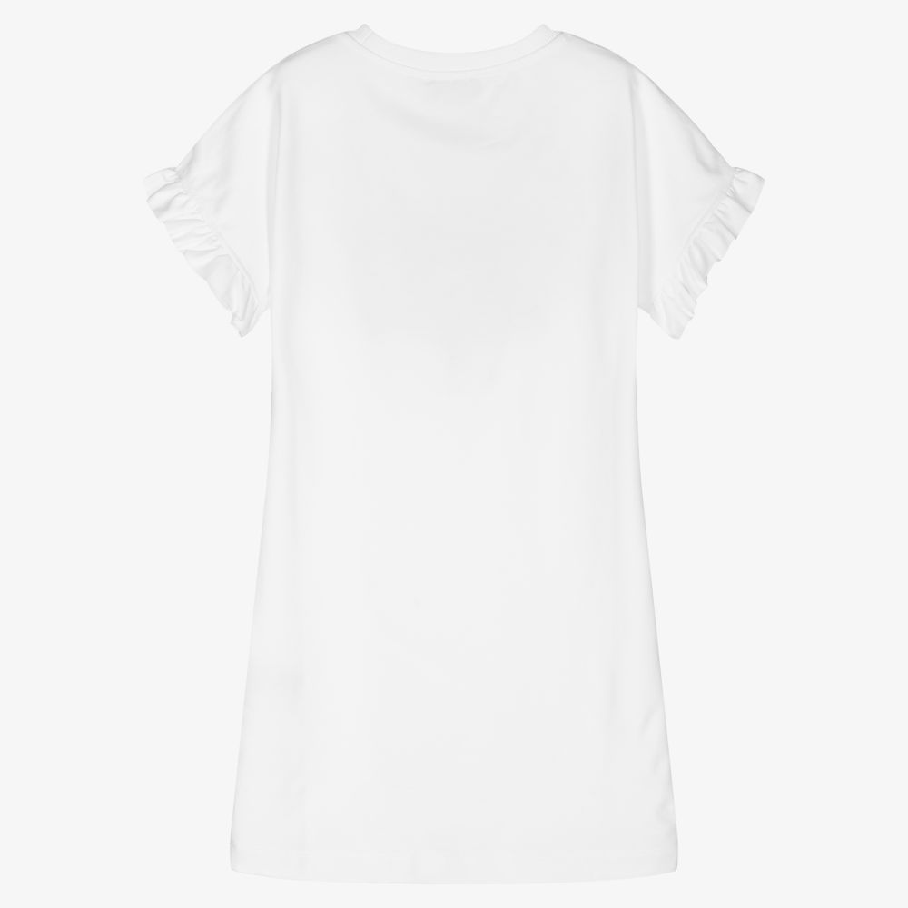 Moschino Kid-Teen-Teen Black Cotton Jersey Dress | Childrensalon Outlet