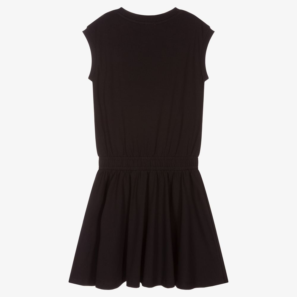 Moschino Kid-Teen-Teen Black Egg Logo Dress | Childrensalon Outlet
