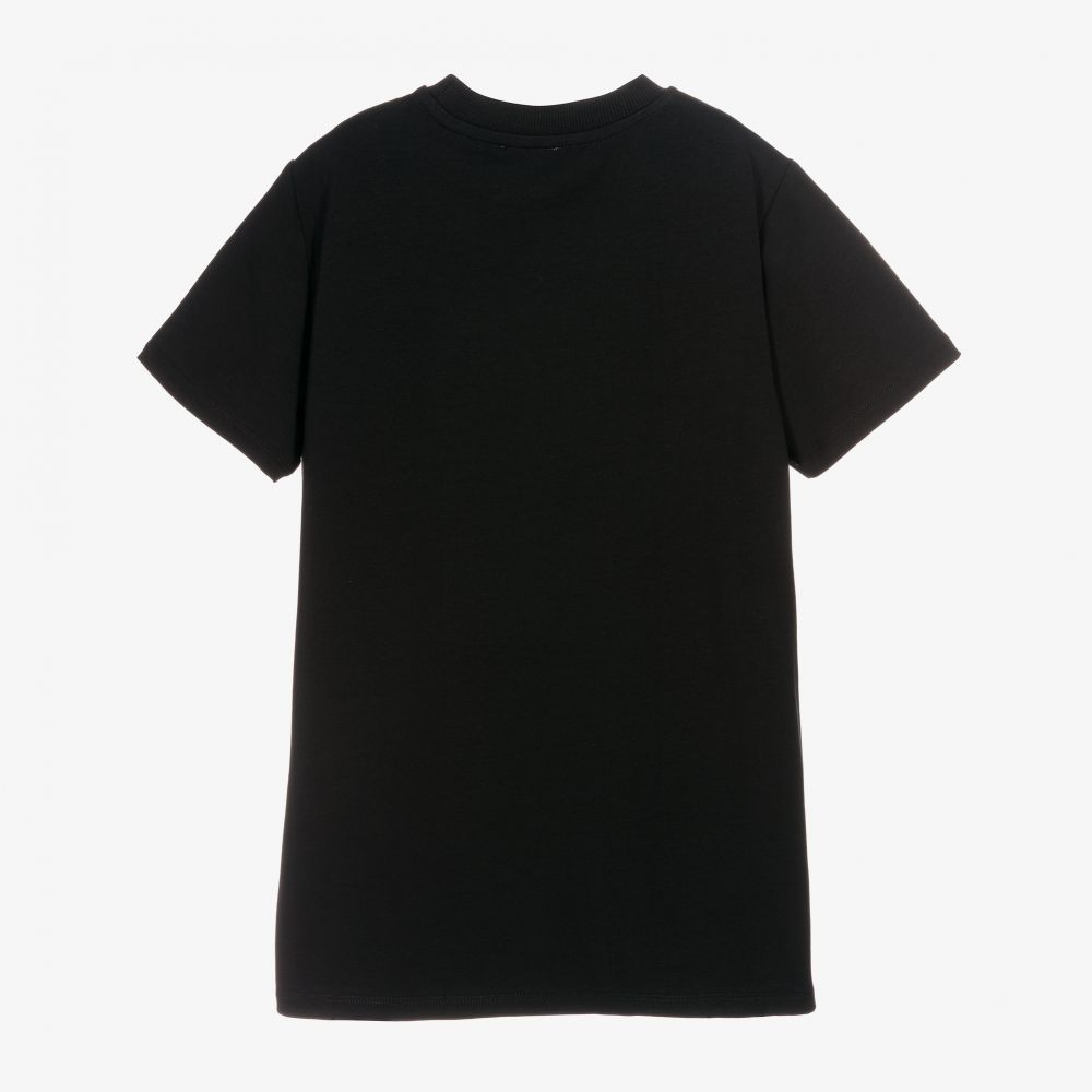 Moschino Kid-Teen-تيشيرت تينز قطن لون أسود | Childrensalon Outlet