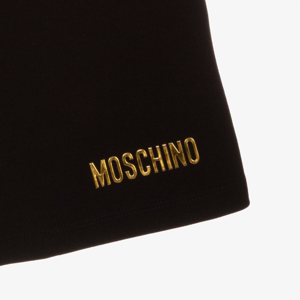 Moschino Kid-Teen-Teen Black Leopard Print Dress | Childrensalon Outlet