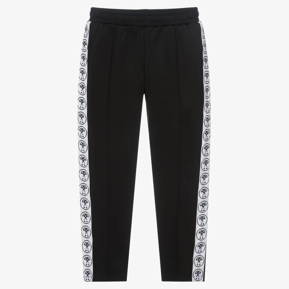 Moschino Kid-Teen - Teen Black Logo Joggers | Childrensalon