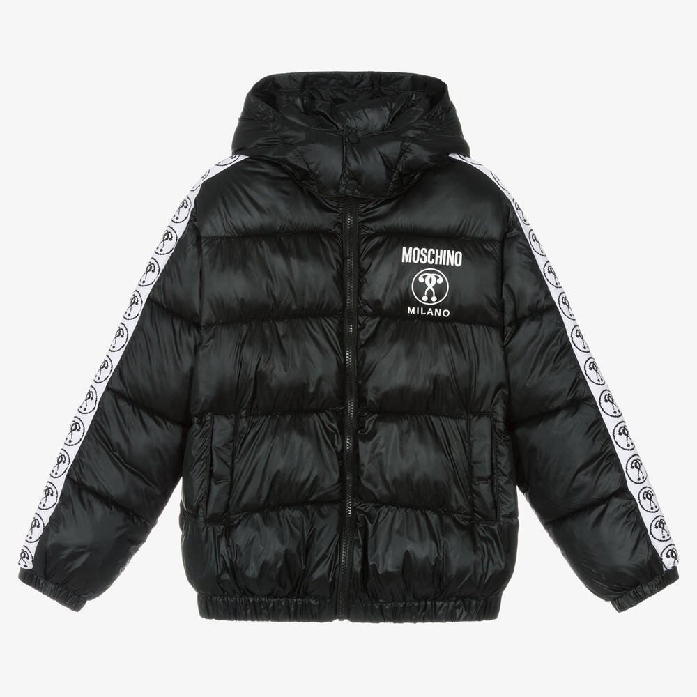 Moschino Kid-Teen - Doudoune noire ado | Childrensalon