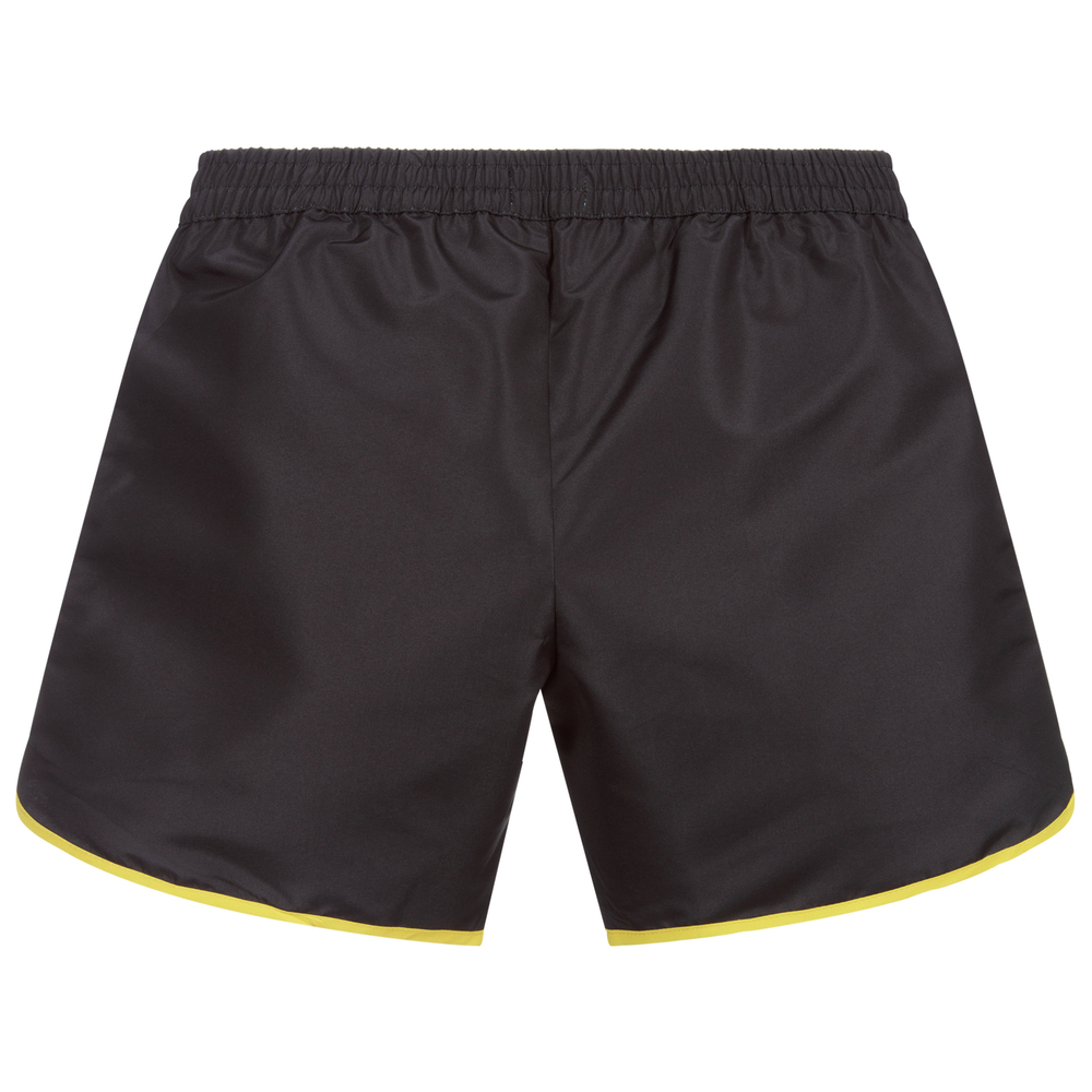 Moschino Kid-Teen-Teen Black Logo Swim Shorts | Childrensalon Outlet