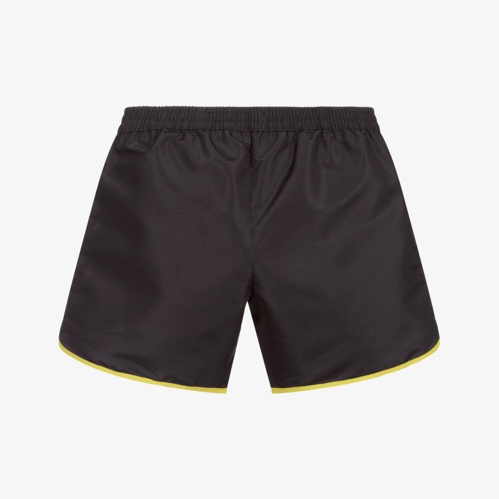 Moschino Кид-Тин-Черные шорты для плавания с логотипом для подростков | Childrensalon Outlet