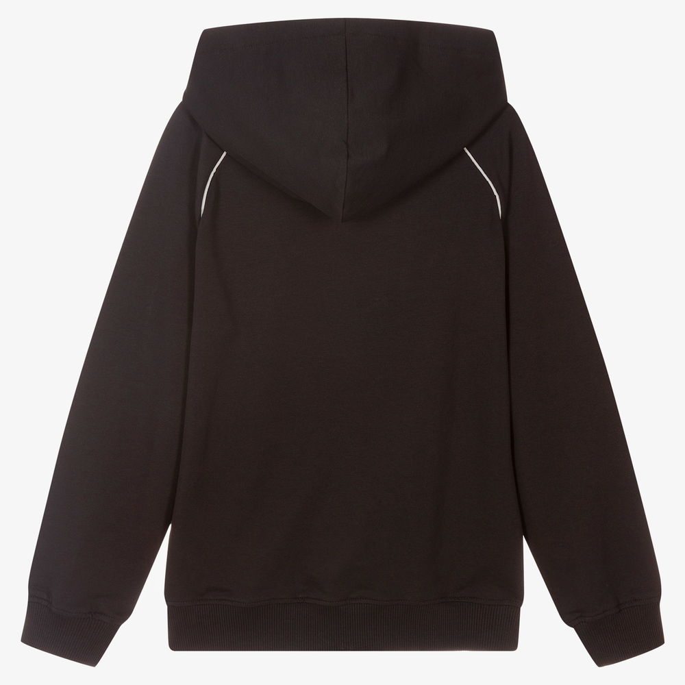 Moschino Kid-Teen-Teen Black Teddy Logo Hoodie | Childrensalon Outlet