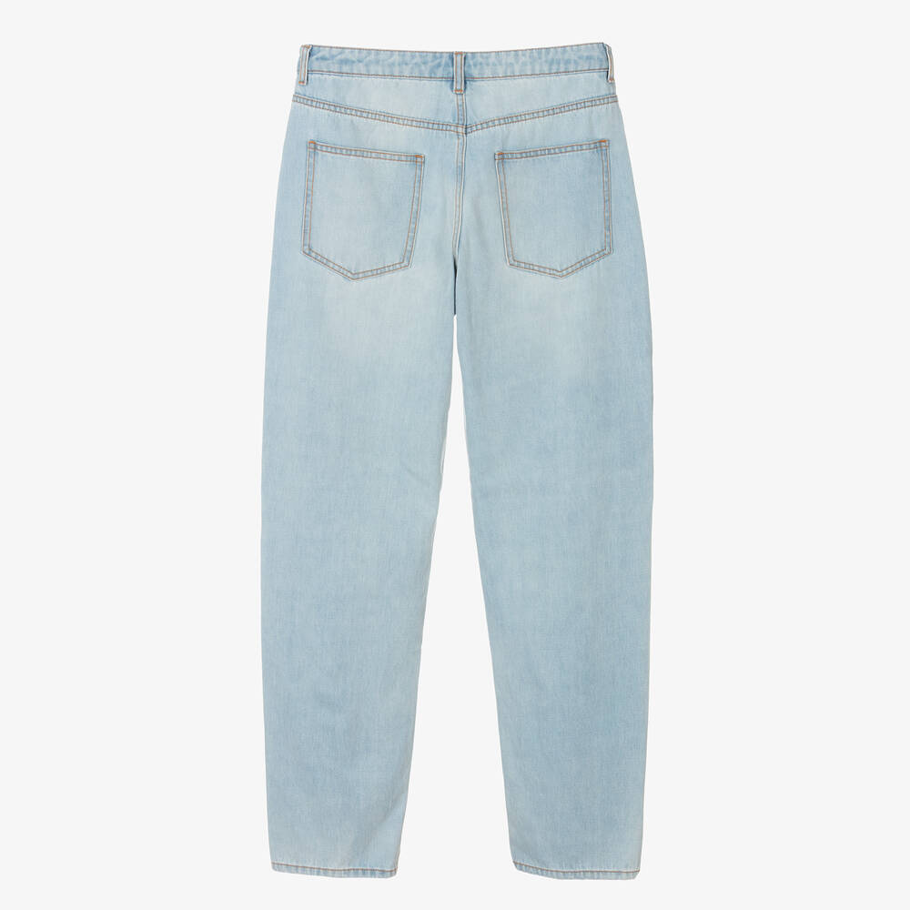 Moschino Kid-Teen-جينز تينز قطن دنيم لون أزرق | Childrensalon Outlet