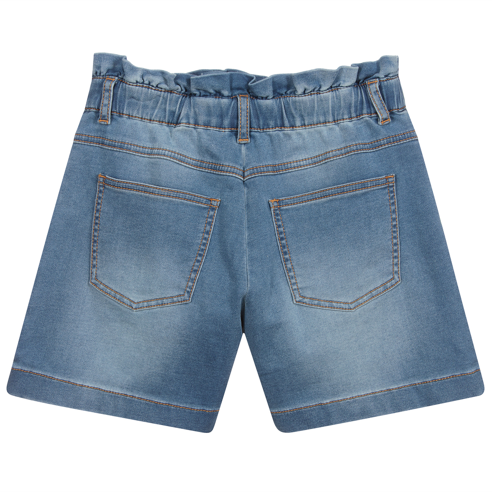 Moschino Kid-Teen-شورت تينز ولادي قطن جيرسي لون أزرق | Childrensalon Outlet