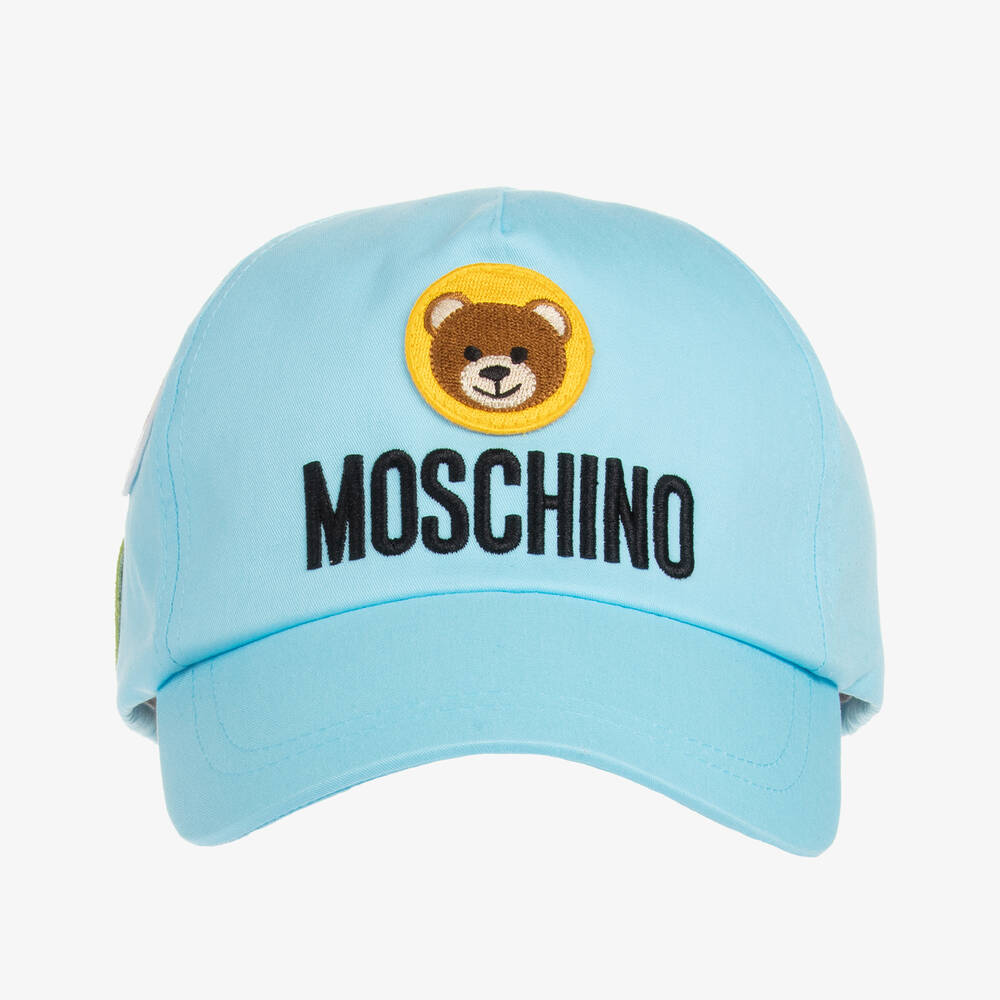 Moschino Kid-Teen-كاب تينز قطن تويل لون أزرق | Childrensalon Outlet
