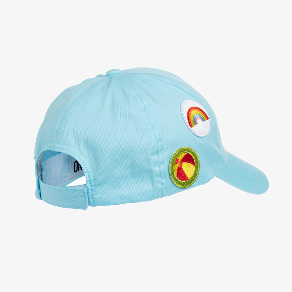 Moschino Kid-Teen-كاب تينز قطن تويل لون أزرق | Childrensalon Outlet