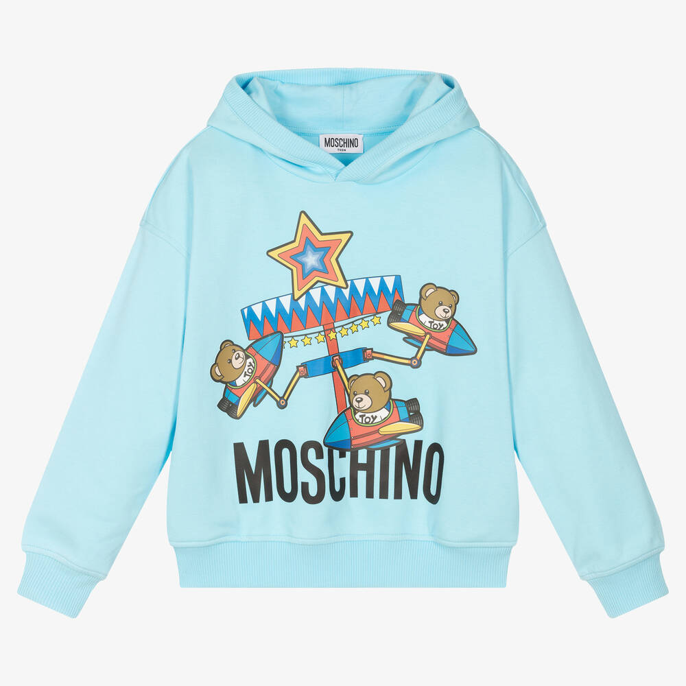 Teen Blue Teddy Bear Ride Hoodie