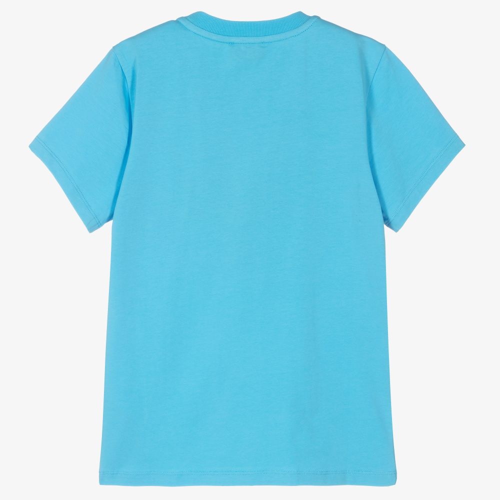 Moschino Kid-Teen-Teen Blue Teddy Bear T-Shirt | Childrensalon Outlet