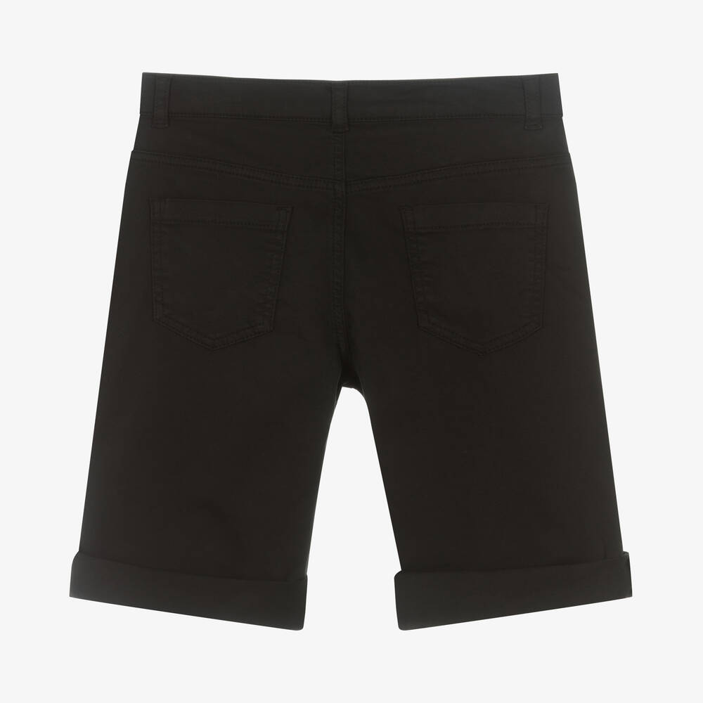 Moschino Кид-Тин-Черные хлопковые шорты | Childrensalon Outlet