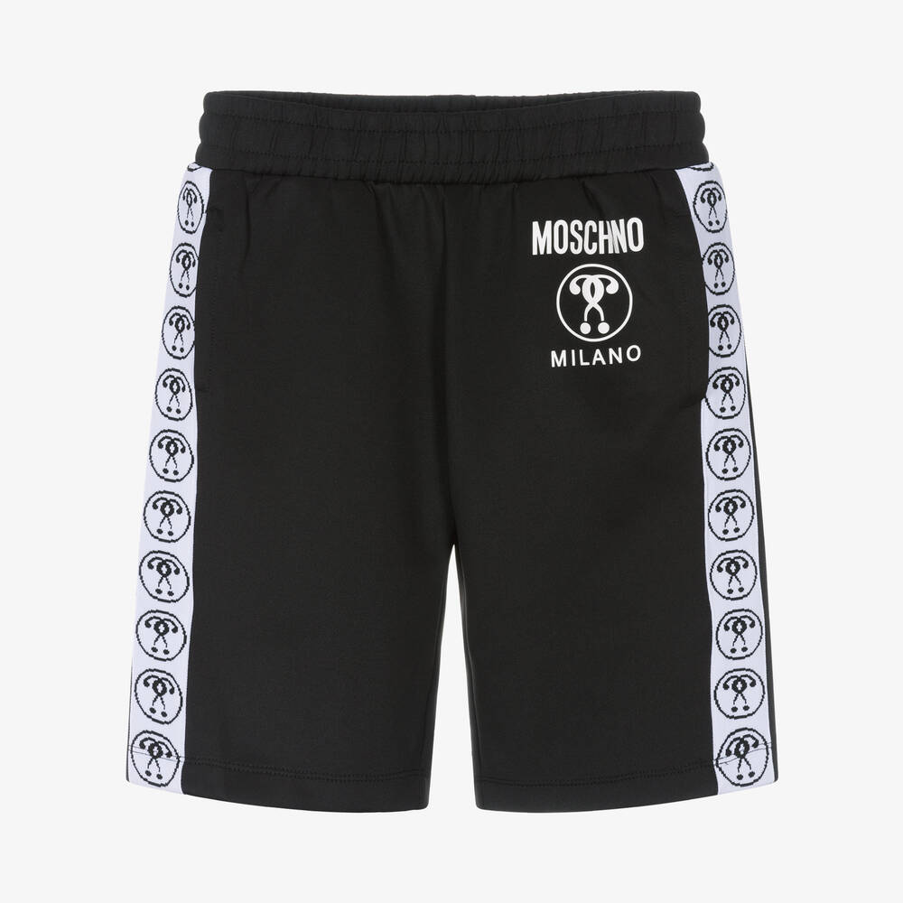 Moschino Kid-Teen - Schwarze Teen Jersey-Shorts | Childrensalon