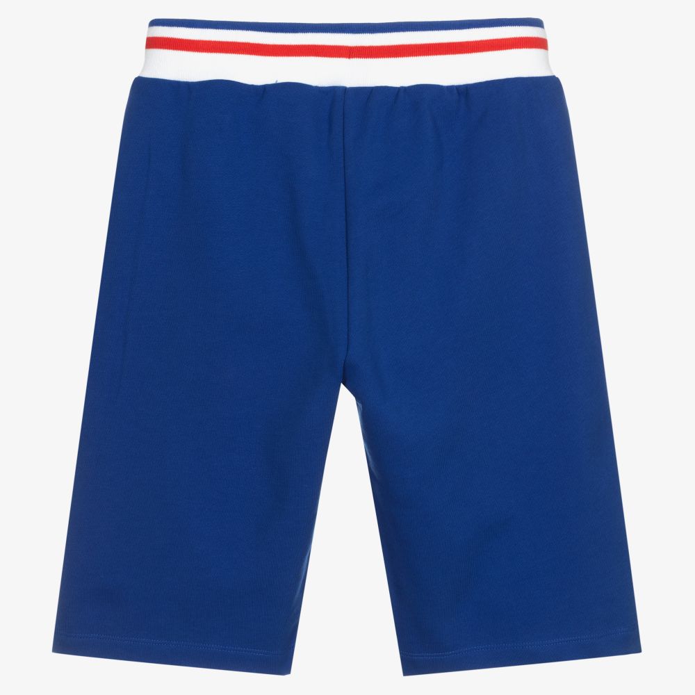 Moschino Kid-Teen-Teen Boys Blue Cotton Shorts | Childrensalon Outlet