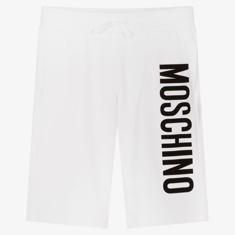 Moschino Kid-Teen - Белые шорты для подростков | Childrensalon