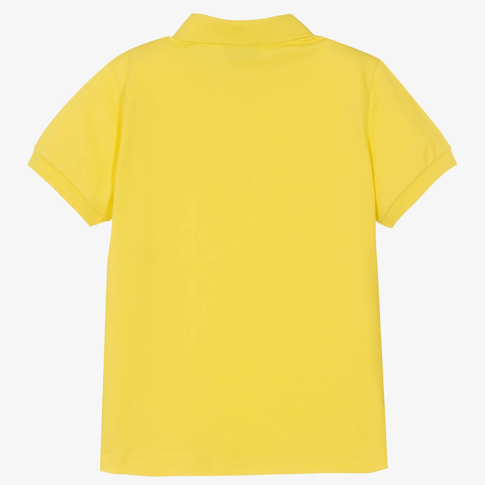 Moschino Kid-Teen-Teen Boys Yellow Double Smiley Polo Shirt | Childrensalon Outlet