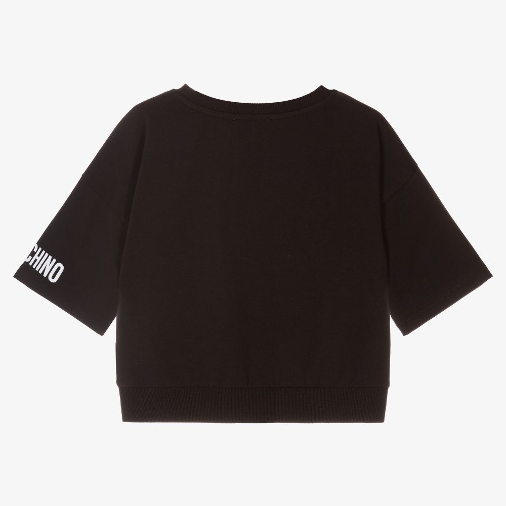 Moschino Kid-Teen-Teen Girls Black Bear T-Shirt | Childrensalon Outlet