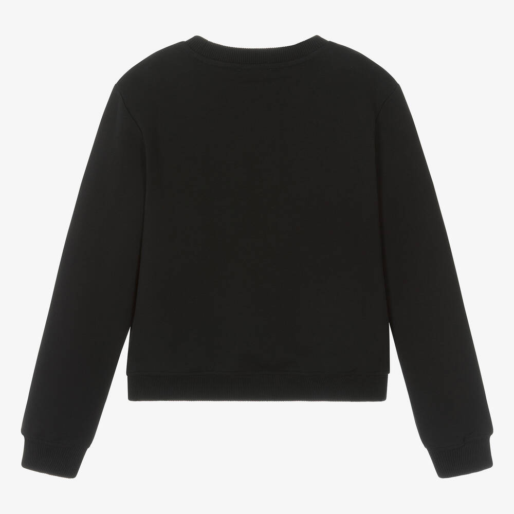 Girls plain black sweatshirt hotsell