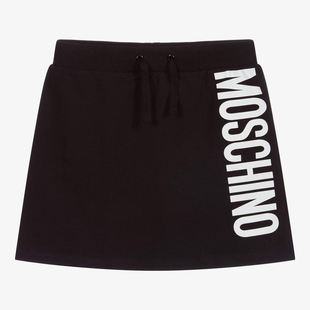 Moschino Kid-Teen - Schwarzer Teen Rock für Mädchen | Childrensalon