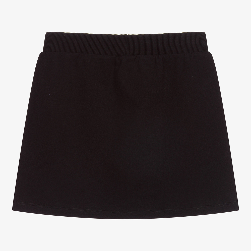 Moschino Kid-Teen-Teen Girls Black Logo Skirt | Childrensalon Outlet