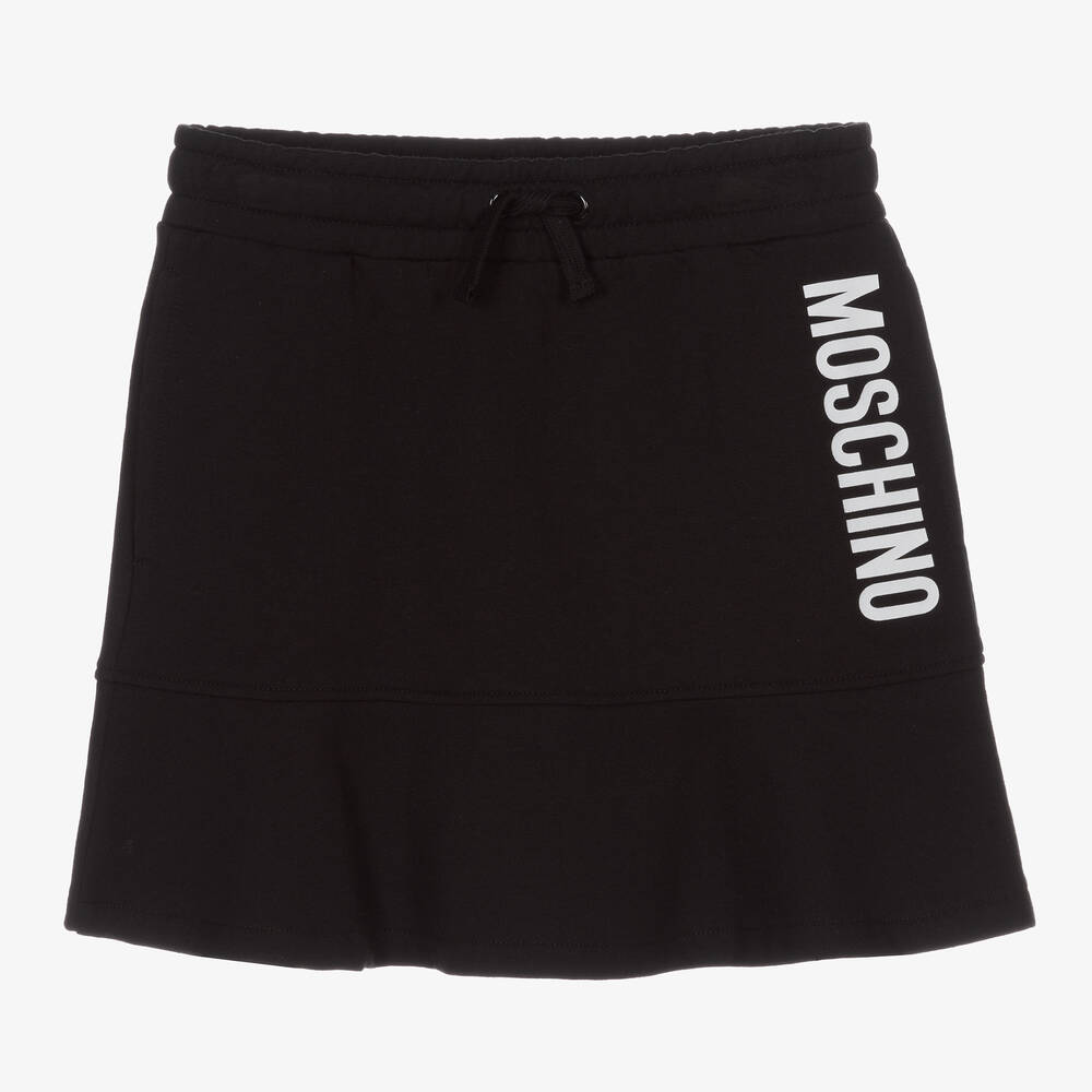 Moschino Kid-Teen - Teen Girls Black Logo Skirt | Childrensalon
