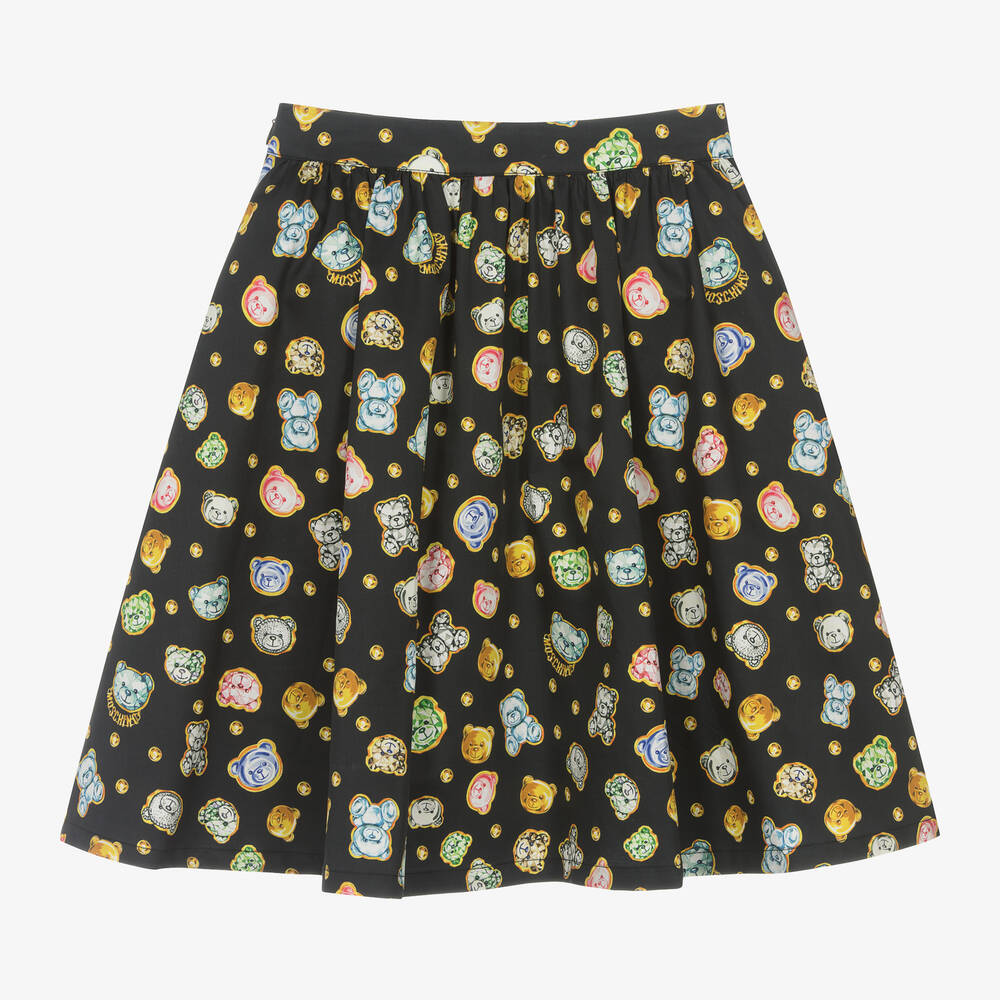 Moschino Кид-Тин-Teen Girls Black Teddy Bear Gems Skirt | Childrensalon Outlet