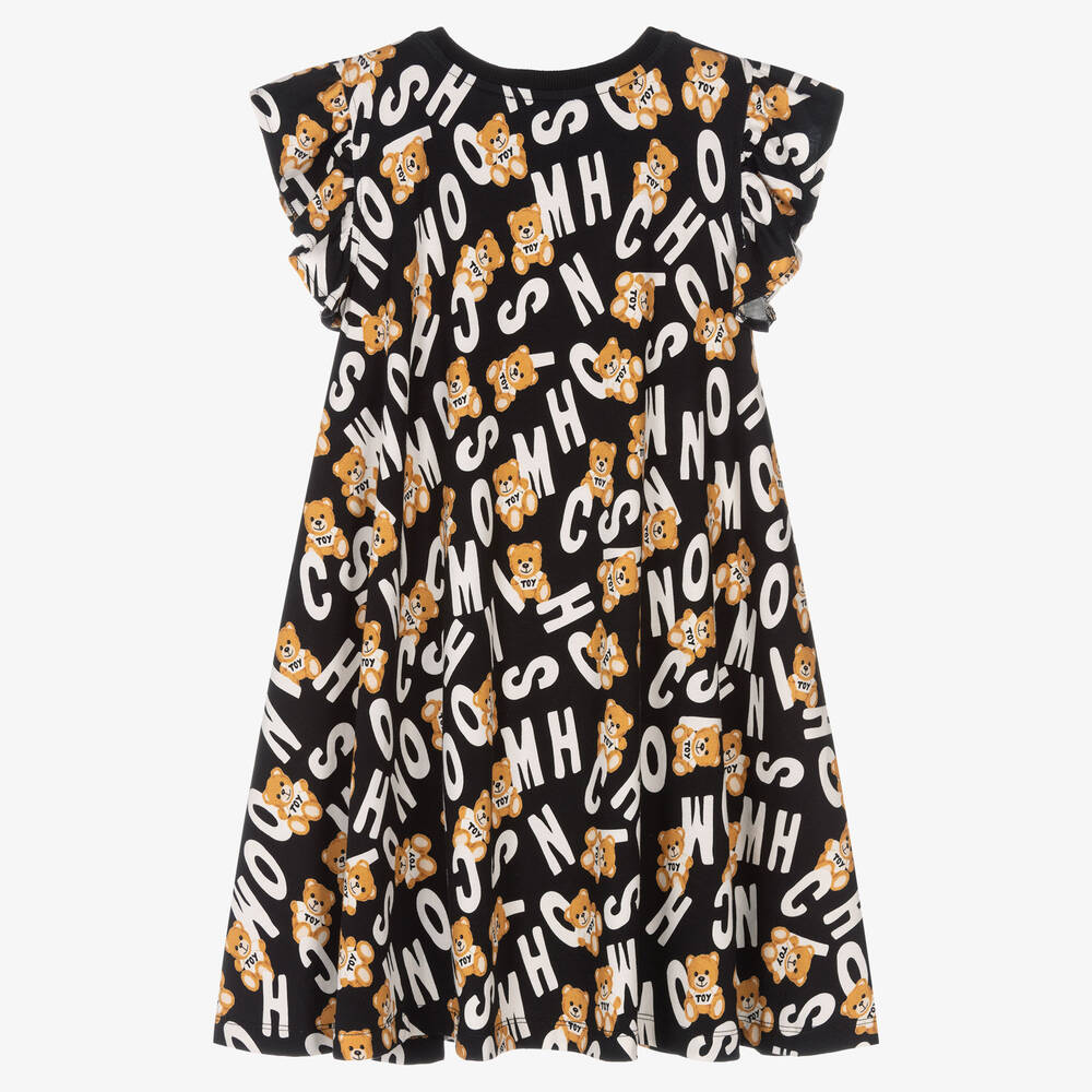 Moschino Кид-Тин-Черно-белое платье для подростков | Childrensalon Outlet