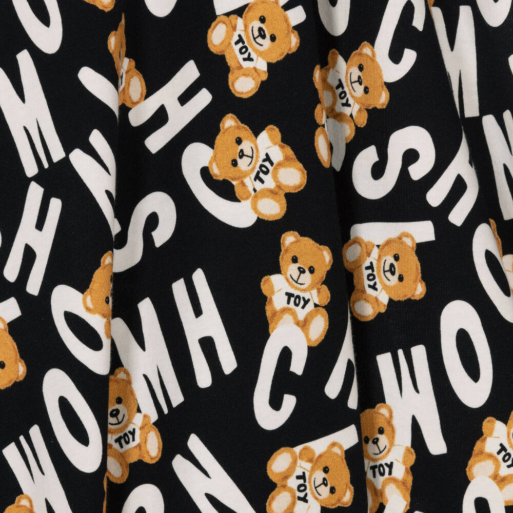 Moschino Kid-Teen - Teen Girls Black & White Logo Dress