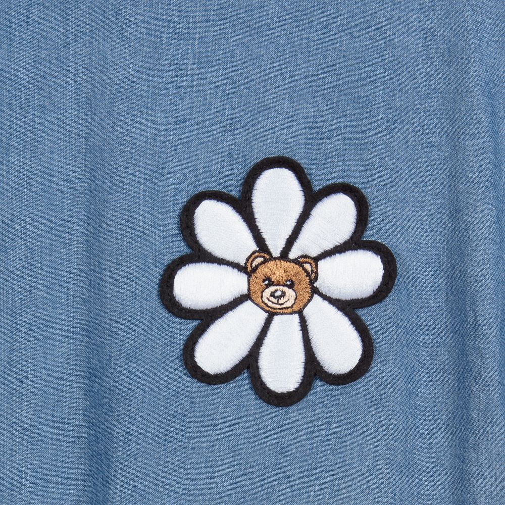 Moschino Kid-Teen-Teen Girls Chambray Playsuit | Childrensalon Outlet