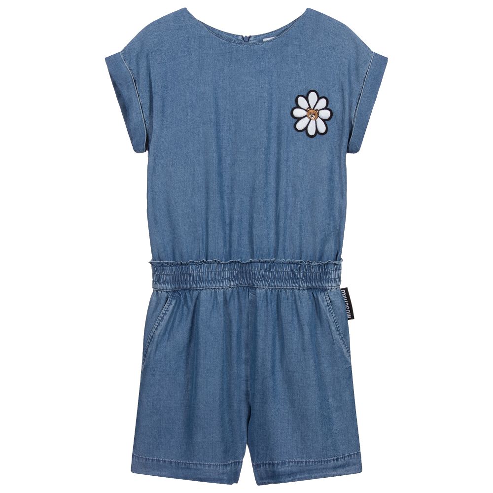 Moschino Kid-Teen - Teen Chambray-Jumpsuit | Childrensalon