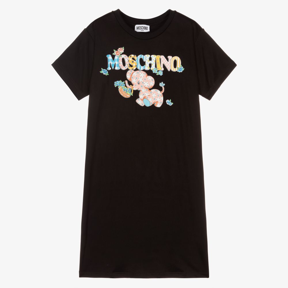 Moschino Kid-Teen - Платье со слоном для девочек-подростков | Childrensalon