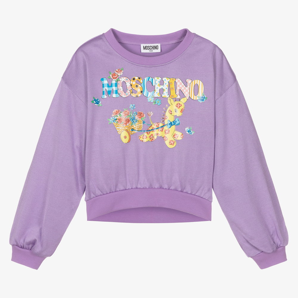 Moschino Kid-Teen - Teen Sweatshirt mit Giraffe (M) | Childrensalon