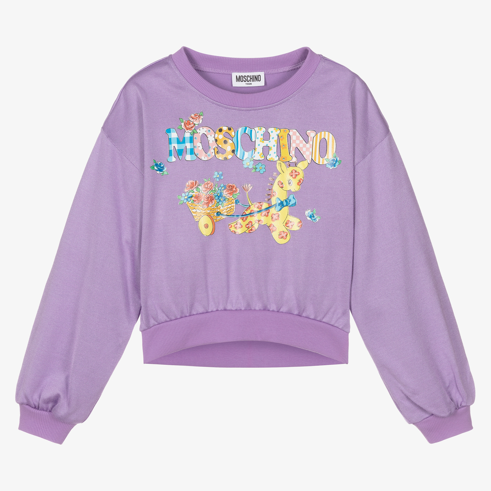 Moschino Kid-Teen - Sweat girafe Ado fille | Childrensalon