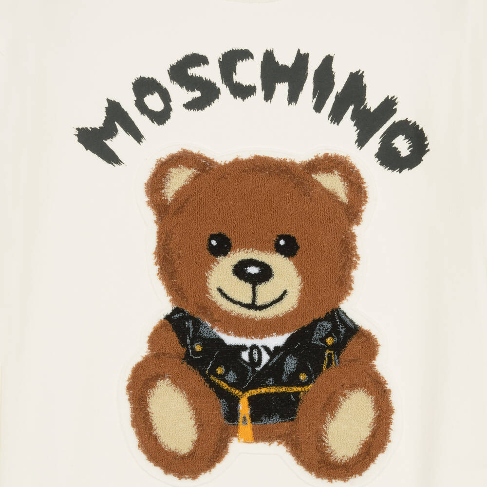 موسكينو Kid-Teen-فستان تينز بناتي قطن جيرسي لون عاجي | Childrensalon Outlet