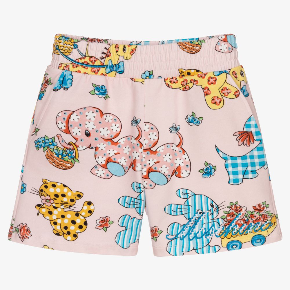 Moschino Kid-Teen - Teen Girls Logo Cotton Shorts | Childrensalon