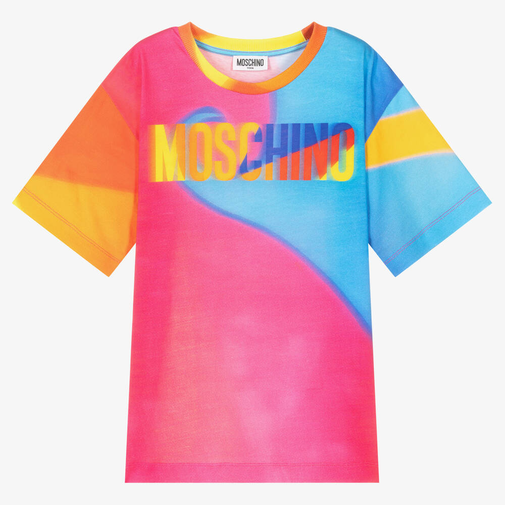 Moschino Kid-Teen-Teen Girls Logo Print T-Shirt | Childrensalon Outlet