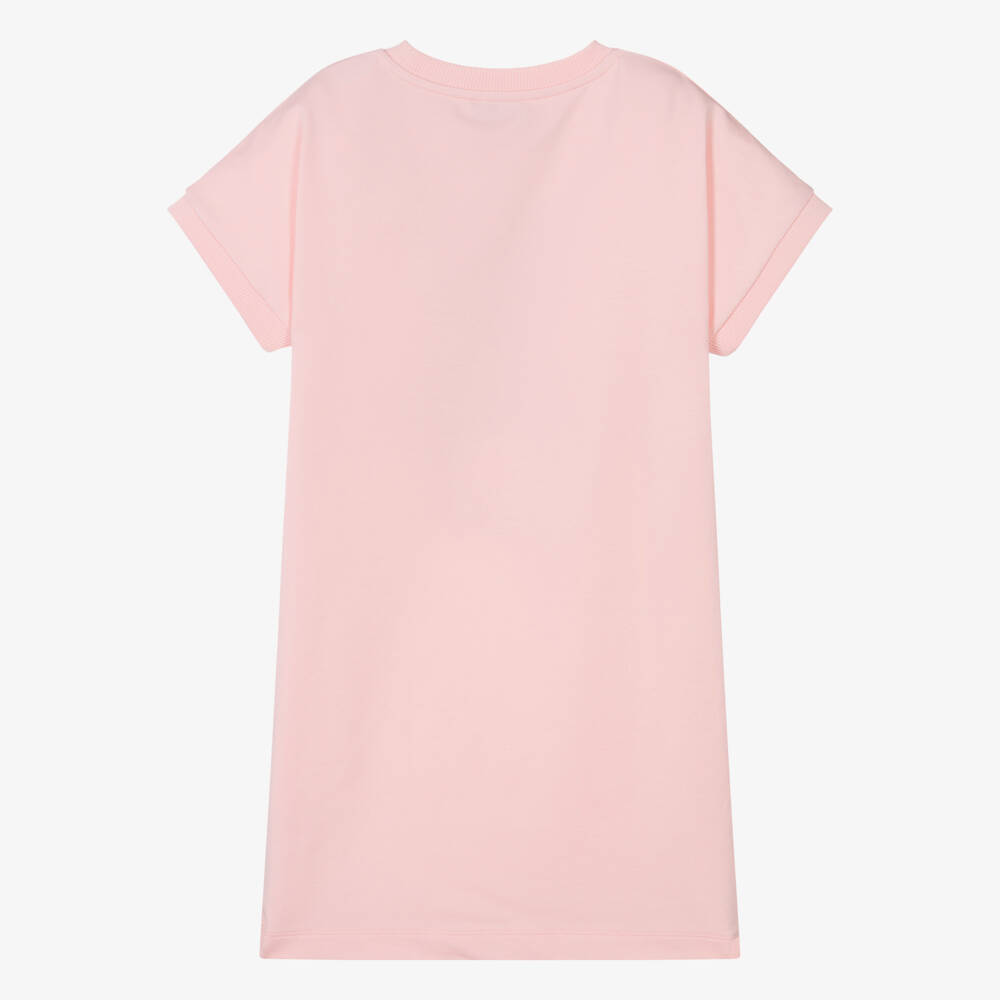 Moschino Kid-Teen-Teen Girls Pink Cotton Bear Dress | Childrensalon Outlet