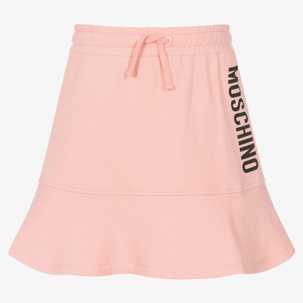 Moschino Kid-Teen - Розовая юбка из хлопкового джерси | Childrensalon