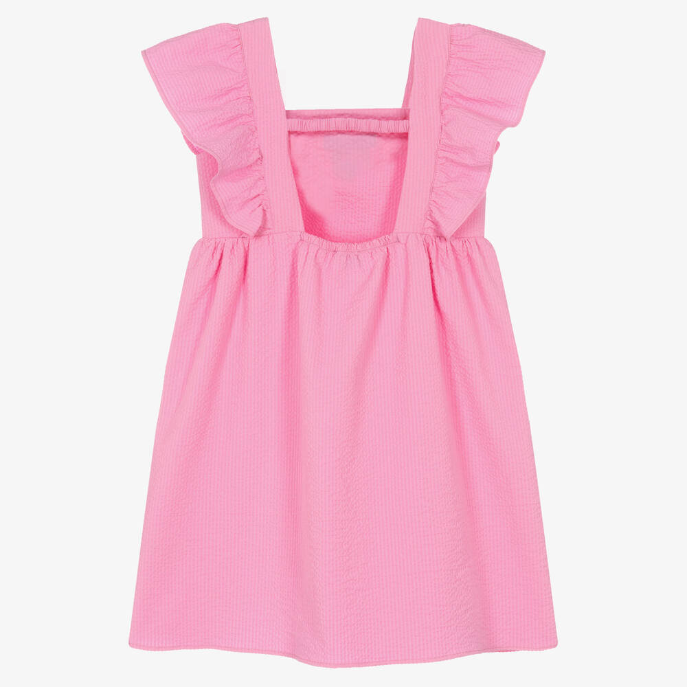 Moschino Кид-Тин-Розовое хлопковое платье | Childrensalon Outlet