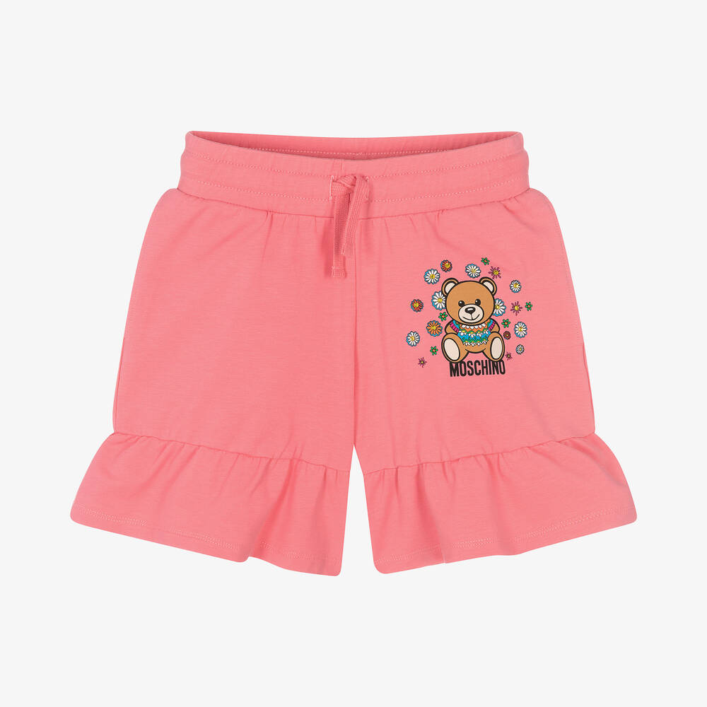 Moschino Kid-Teen - Short rose à strass ado fille | Childrensalon