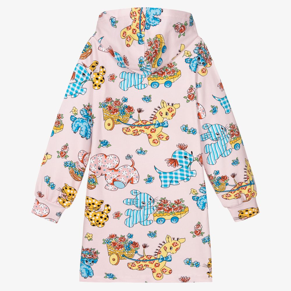 Moschino Kid-Teen-Teen Girls Pink Hooded Dress | Childrensalon Outlet