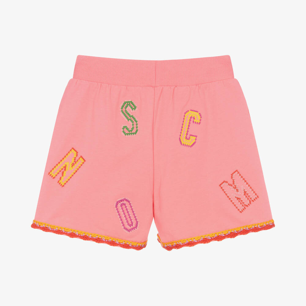 Moschino Kid Teen Short rose en jersey ado fille