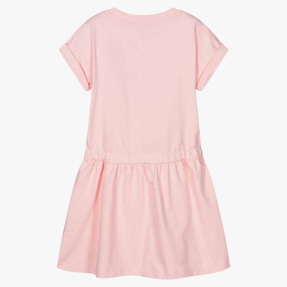 Moschino Kid-Teen-Teen Girls Pink Logo Dress | Childrensalon Outlet