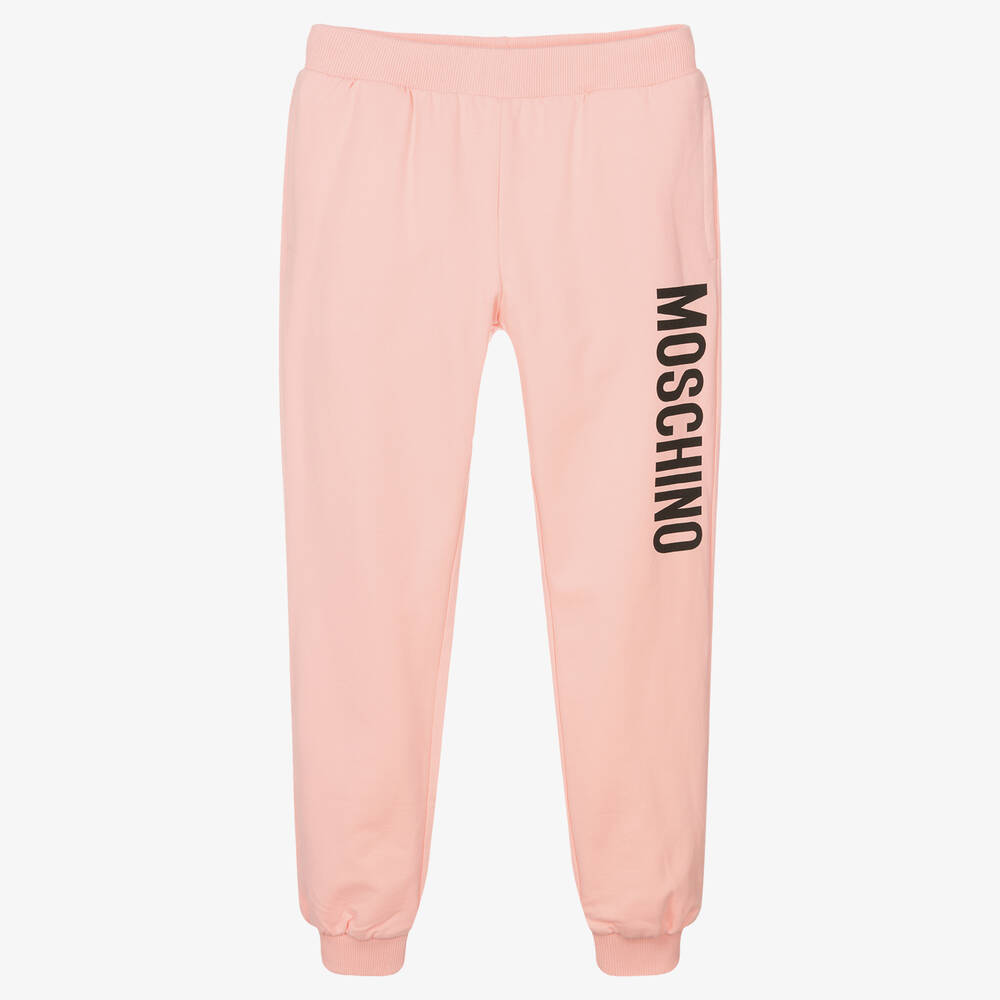 Moschino Kid-Teen - Розовые джоггеры для девочек-подростков | Childrensalon